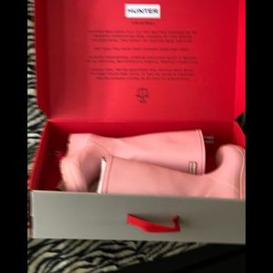 Pink hunters rain boots